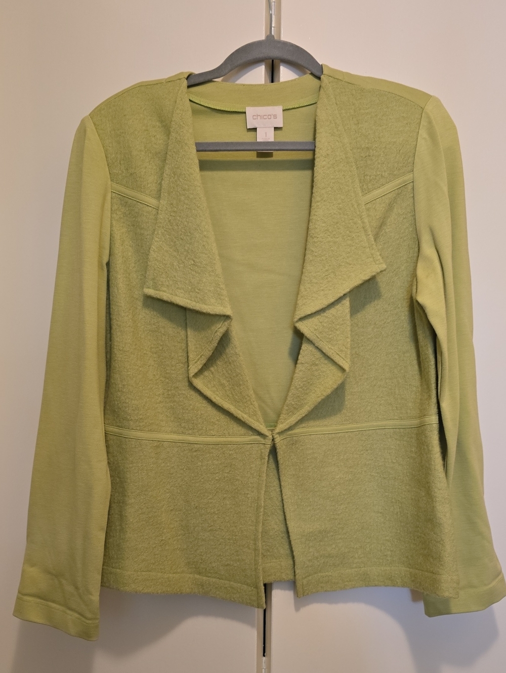Chico's Pale Green Wool Jacket